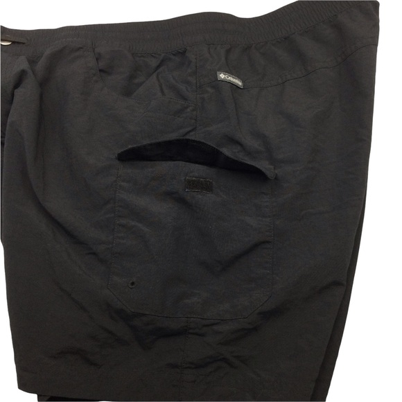 Columbia Cargo Hiking Shorts Black Zip Up, Button & Draw String Women’s Large - Picture 7 of 12